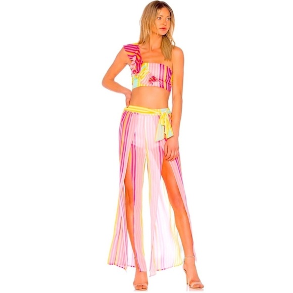 NWT REVOLVE MAJORELLE Dallas Pant Sherbert S - Picture 1 of 13